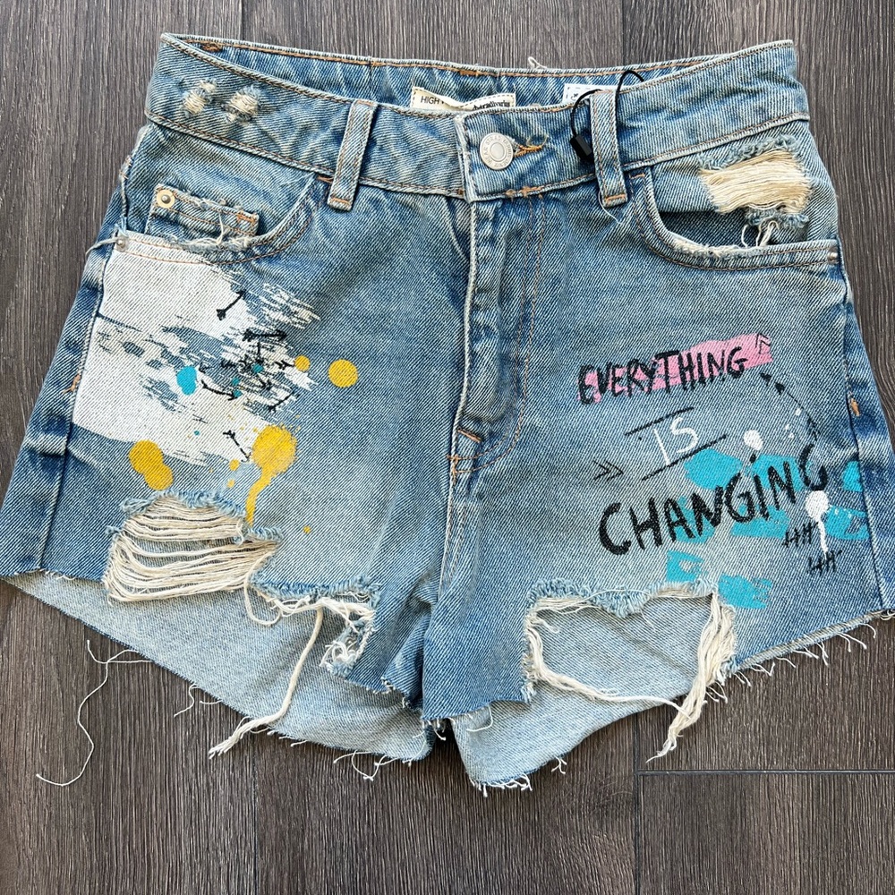 Stradivarius denim shorts